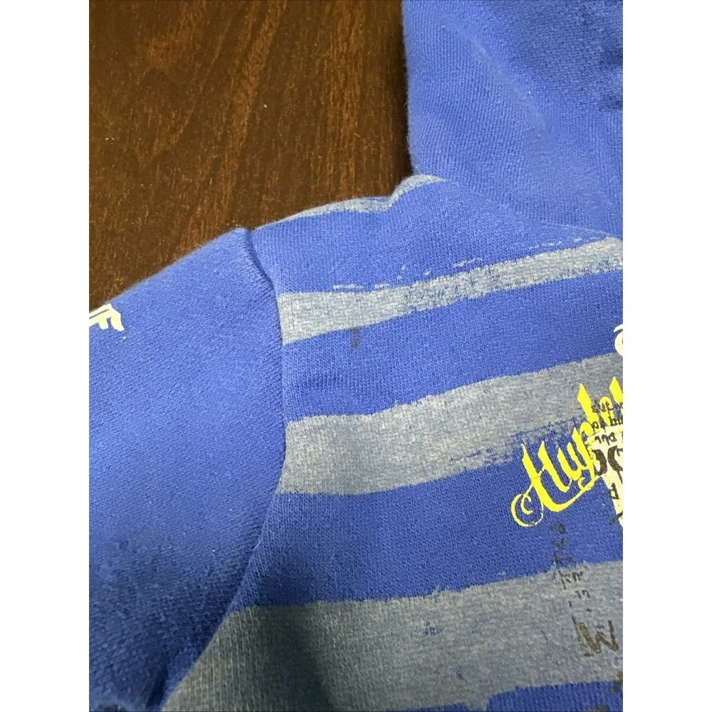 Early Hurley Reversible Zip Hoodie Blue Graphic Print Freedom Movement Boys 3-6M